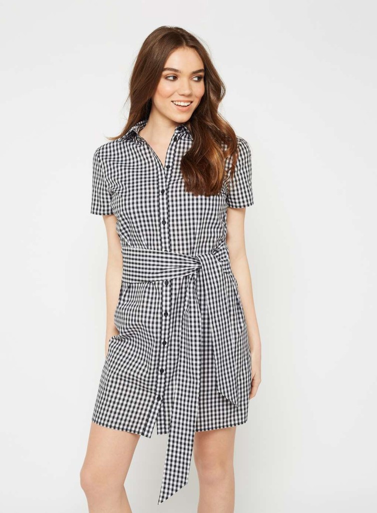 miss-selfridge-gingham-tie-shirt-dress