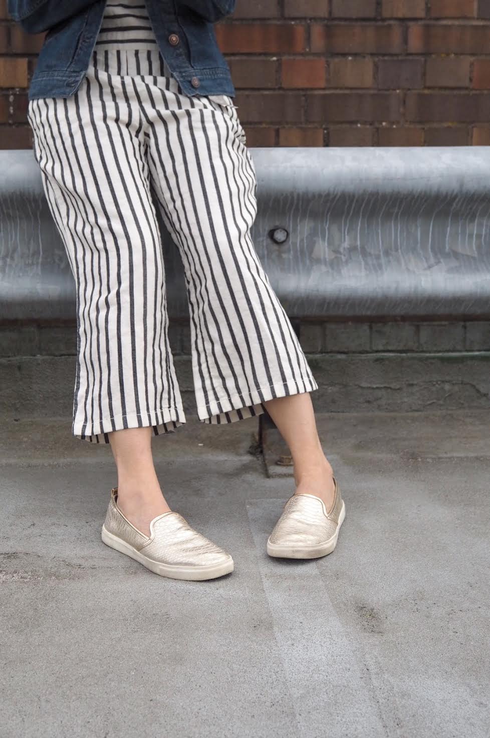 I do love gold shoes...