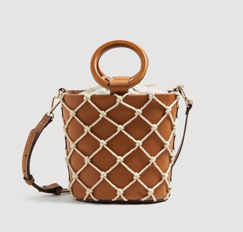 mango-Medium-Brown-Net-Tote-Bag